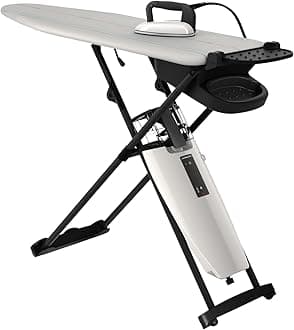 Laurastar Smart I, Hygienic Steam, Eliminates 99.9% of Bacteria & Viruses, Professional Iron, Active Ironing Board, New Thermostat, Roller Pairs, Removable Water Tank