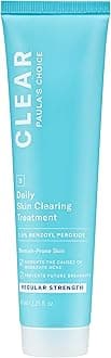 CLEAR Daily Skin Clearing Cream, All Over Face Acne Treatment with Benzoyl Peroxide, Treats and Prevents Mild to Severe Acne & Breakouts, Fragrance-Free, 2.25 fl oz
