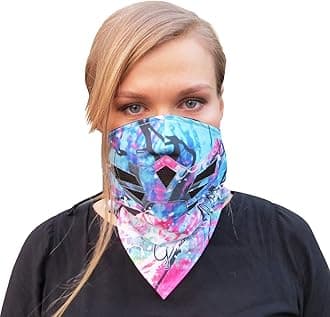 Half Face Mask for Cold Winter Weather. Use this Half Balaclava for Snowboarding, Ski, Motorcycle. (Many Colors) (Rainbow)
