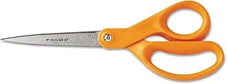 Fiskars Straight Handle Craft Scissors, 8 Inches, Stainless Steel Blades