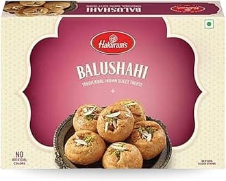 Haldiram's Balushahi 400g |Traditional Indian Sweets | Balushahi Sweet | Badusha | Fresh Indian Traditional Mithai | Made with Premium Ingredients | Mithai for Diwali | Great Sweets Gift Pack