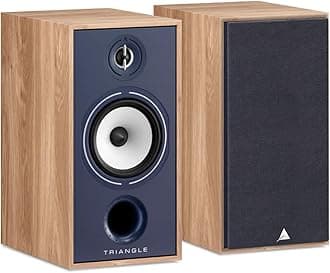 triangle Borea BR04 Bookshelf Speakers Pair - High Fidelity - 2-Way - 25mm EFS Silk Dome Tweeter with Waveguide (Blue)