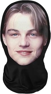 Realistic Celebrity Face Masks - Mesh Print Novelty Balaclava Hat for Cosplay, Props & Costumes