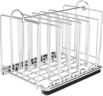 EVERIE Stainless Steel Rack (7 Dividers, 8.2.5 x 6.7.6cm/Fits 11.4ls)