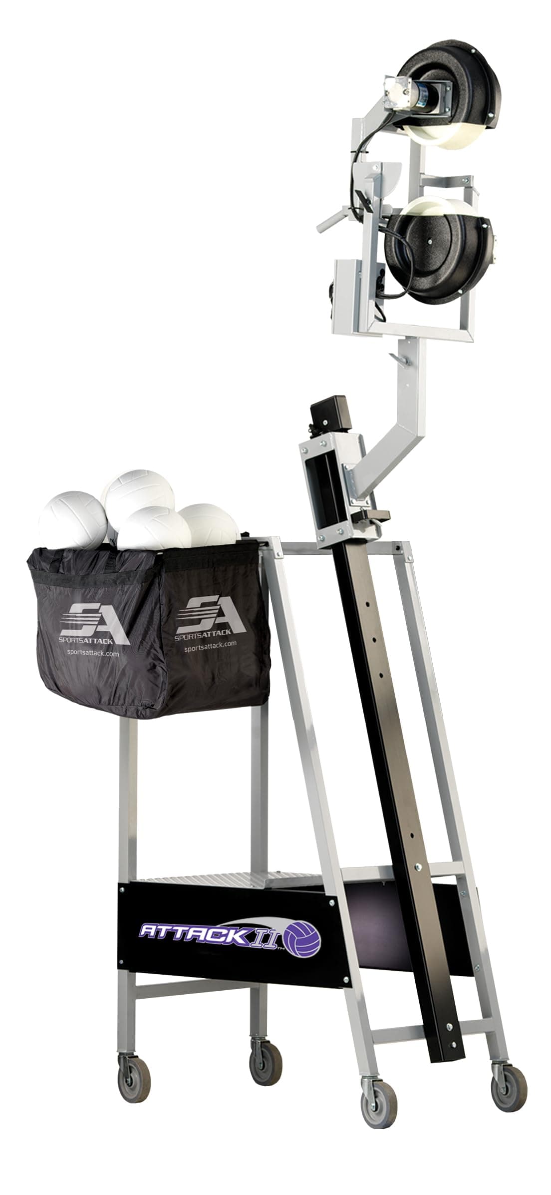 Attack II Volleyball Machine for Serve Receive, Defensive, Blocking and Attacking Team Drills, by Sports Attack (For Women's Programs)