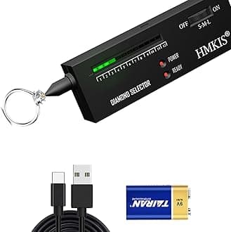 Diamond Tester Pen, Professional Jewelry Diamond Selector Diamond Selector for Novice and Expert (Non-Rechargeable)