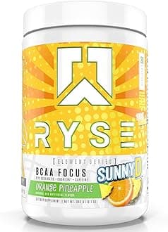 Element Series BCAA Focus | Hydrate, Focus, Recover | Designed for Versatility | with BCAAs, Caffeine, & Electrolytes | 30 Servings (Sunny D Orange Pineapple)