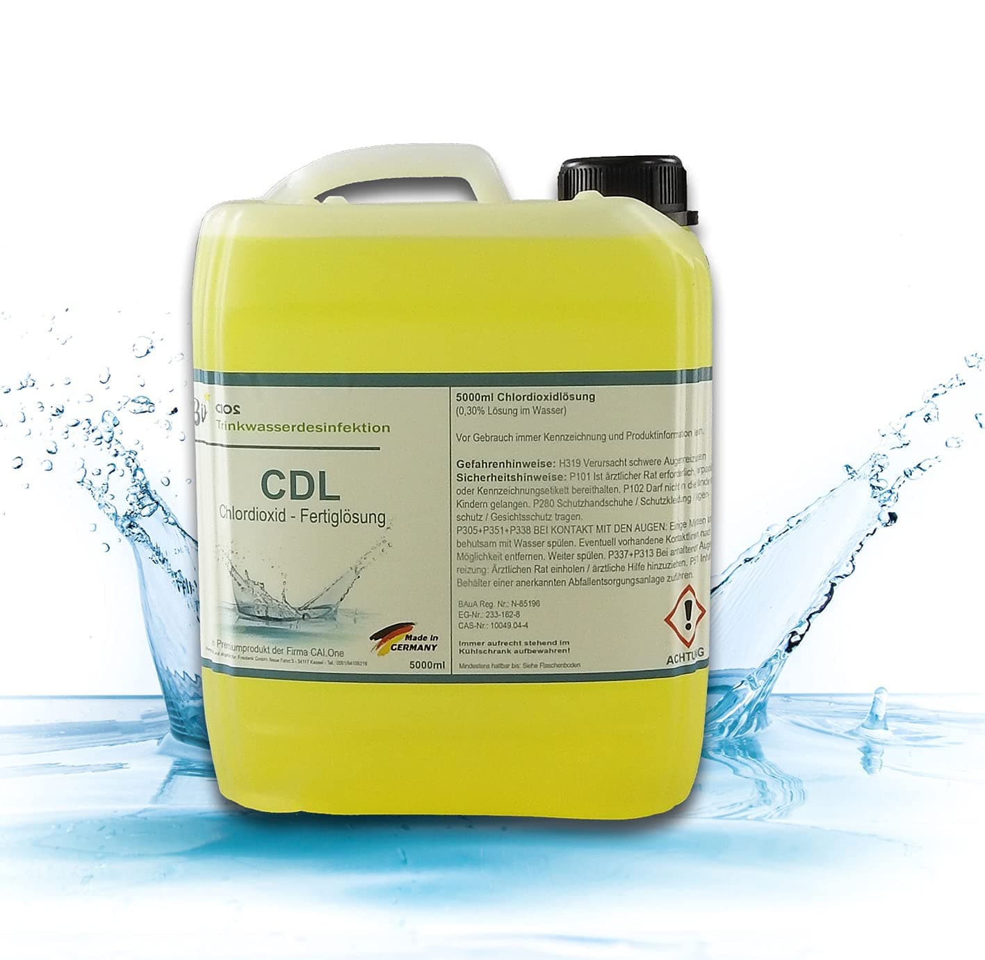 5 Litre CIOS CDL/CDs Chlorine Dioxide Prep Solution 0.3%
