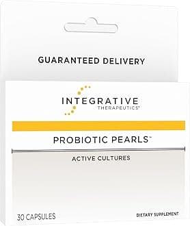 Integrative Therapeutics Probiotic Pearls - Daily Digestive Supplement for Gut Health Support* - Probiotic Capsules for Immune Health Support* - Soy-Free - 30 Count (30 Servings)