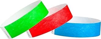 WristCo 3/4" Tyvek Wristbands - Unnumbered Variety Pack Wrist Bands for Events