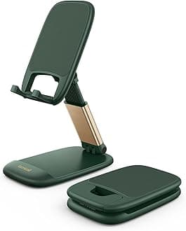 Cell Phone Holder, Desk Accessories - Green iPhone Cellphone Stand, Office Desktop Accessories, Office Must Have, Gifts for Desk Decor, Phone