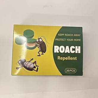 Pack of 36 Cockroach Gel Lure and Cockroach Killer Trap Indoor for Home, Strong Cockroach Repellent Bait Trap Infestation Solution, Easy to Use Cockroach Deterrent Indoor Kitchen Home RV Corner