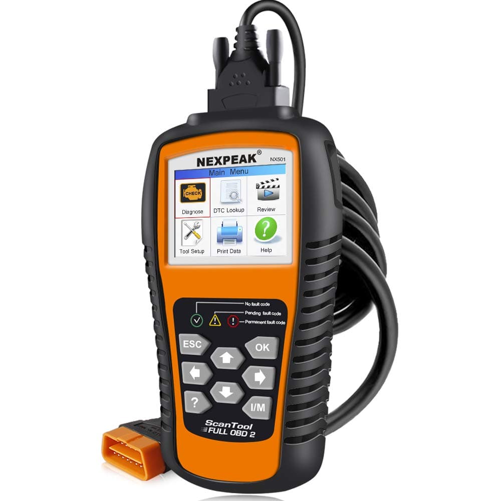 OBD2 Scanner, NX501 Enhanced OBD II Auto Code Reader, Car Diagnostic Scan Tool Vehicle Check Engine Light Analyzer for All OBDII Vehicles After 1996