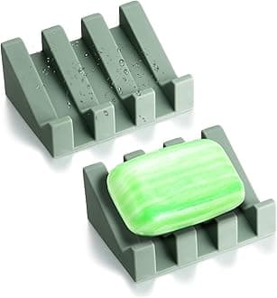 Soap Dish, Bar Soap Holder for Shower for Bathroom, Kitchen, Bathtub, Easy to Clean, Keep Soap Dry, Extend Soap Life