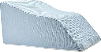 Lounge Doctor Elevating Leg Rest Wedge Pillow, Light Blue, Small