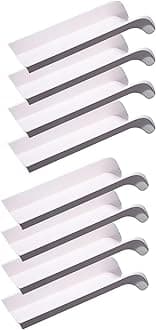 StairSlide 8-Pack Modular Indoor Slide for Home Staircases, White - Stair Attachment Ramps for Kids with Non-Slip Grip Bottom, Easy to Store, No Installation Needed