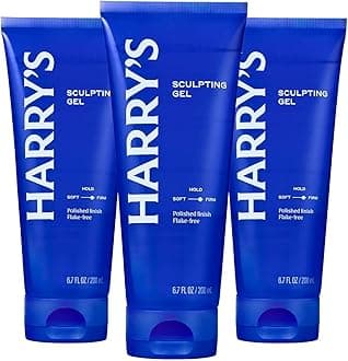 Hair Gel for Men, Hair Gel with Firm Hold & Polished Finish, 6.7 Fl Oz, 3 Pack