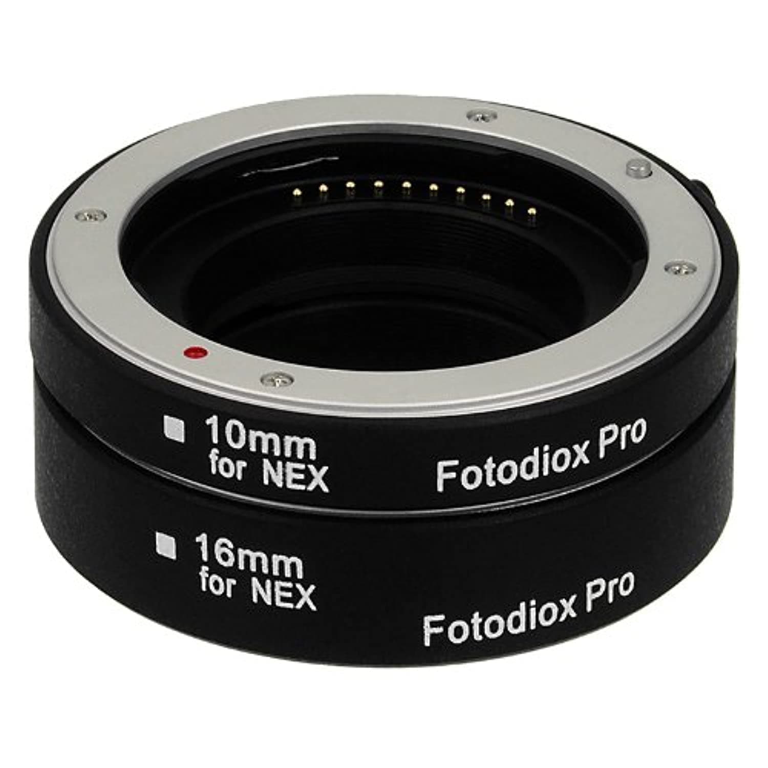 Fotodiox Pro Automatic Macro Extension Tube Kit for Sony E-Mount (NEX) Mirrorless Camera System with Auto Focus (AF) and TTL Exposure Extreme Close-up (10mm, 16mm)