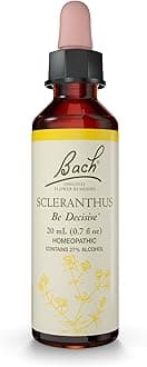 Bach Original Flower Remedies (Scleranthus) Know Your Own Mind, Be Decisive, Emotional Wellness, Natural Flower Essence, 20ml