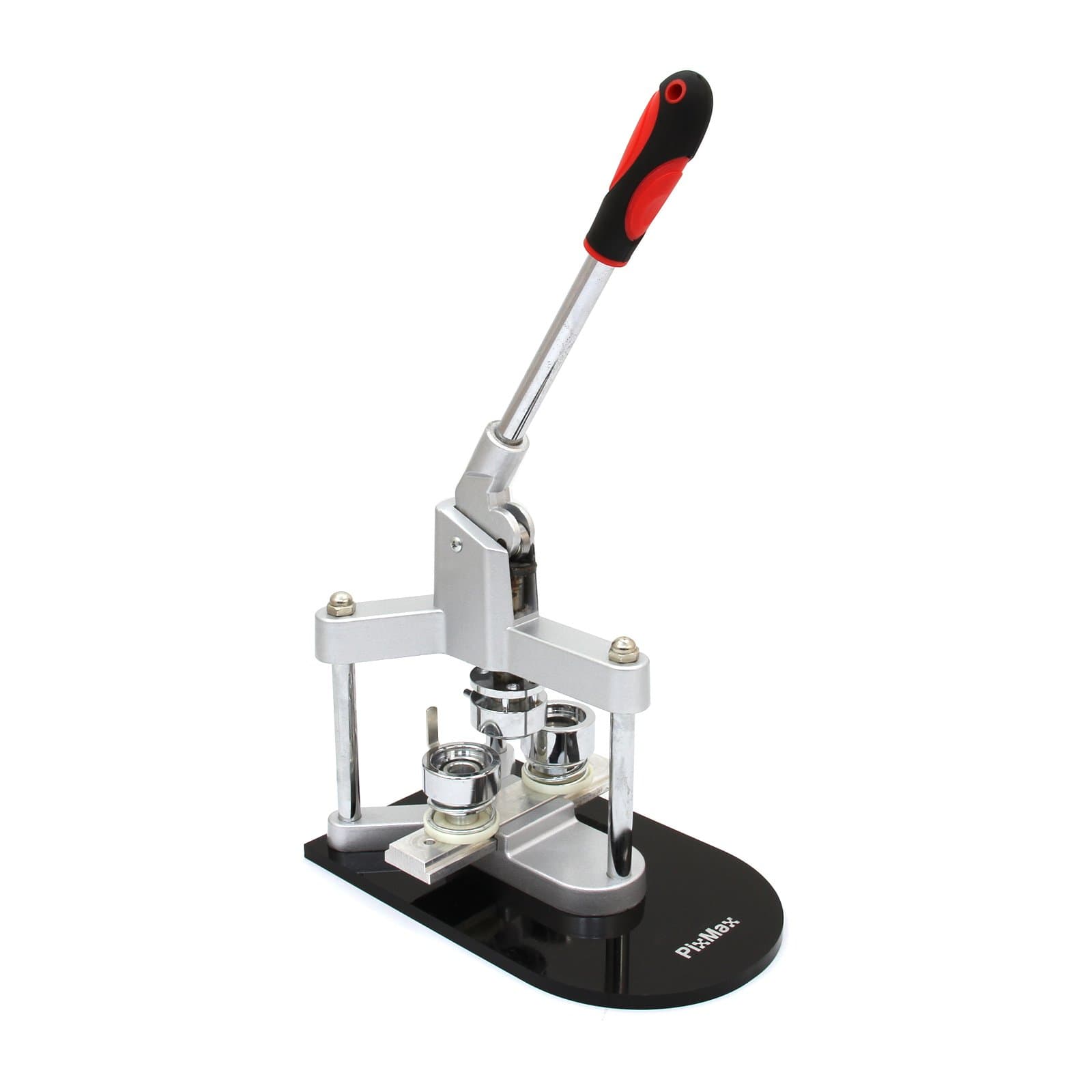 PixMax Badge Maker Machine/Making Pin Button Badges - Press & Cutter/Personalised Badge Kit 25/37/58mm with 260 Components