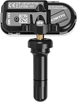 CDWTPS Tire Pressure Monitor Sensors, 434MHz, Compatible with 2014-2021 Dodge RAM Jeep Cherokee, Replace#68249197AA