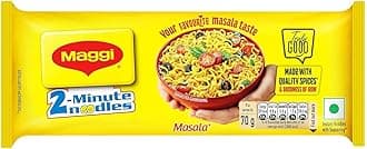 MAGGI 2-Minute Instant Masala Noodles, Iron Fortified, Made With Premium Spices (280g Pouch)