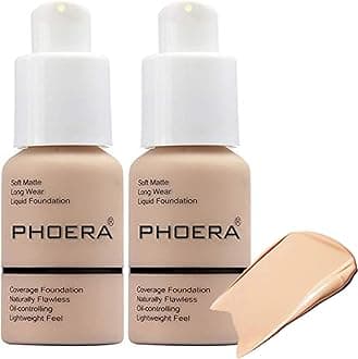 30ml Full Coverage Foundation Flawless Concealer Foundation Matte Oil Control Concealer Long Lasting Moisturizing Base Liquid Cover Cream Colour Changing Foundations for women&girls