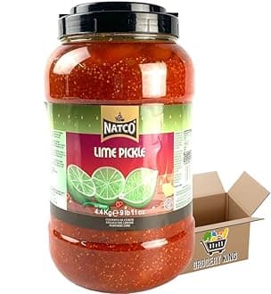 Lime Pickle Jar 1 X 4.4kg | Authentic Indian Flavours| Lime, Mango, Chilli & Mixed | Households, Restaurants & Catering Grocery King