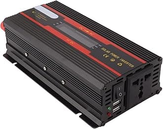 1000W Pure Sine Wave Power Inverter, DC 12V 24V to 220V AC Converter with LCD Display, AC Outlet, Dual USB Ports & Cigarette Lighter, Car Power Inverter for Home, Camping, RV, Car