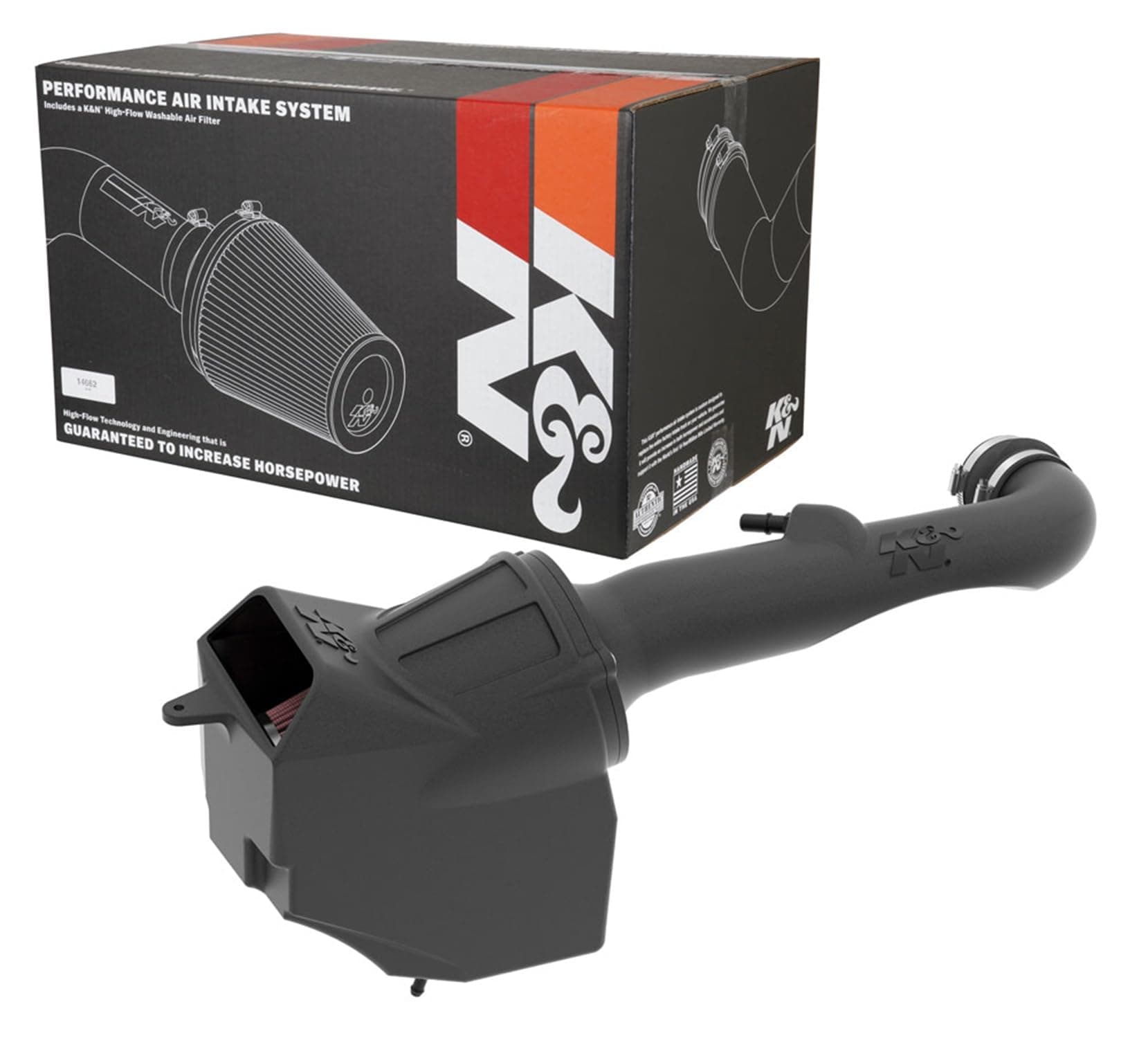 K&N Cold Air Intake System: High-Flow Air Filter, Increase Performance & Towing: Compatible with 2018-2025 JEEP, Gladiator, Wrangler, Wrangler JL, 63-1576