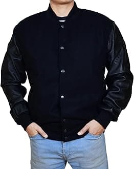 EASTIFIED Mens Hotline Miami Varsity Letterman Fashion Wool Bomber Slim Fit Casual Warm Boys College Baseball Jacket