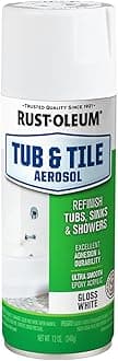 Rust-Oleum 280882 Specialty Tub and Tile Spray Paint, 12-Ounce, White