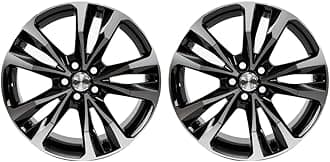 17 inch rims New set of 2 Aluminum Wheels rims suitable for Toyota Corolla 2017 2018 2019 Car Wheel OEM Replacement Rim 17x7 Inch Machined Black 75208