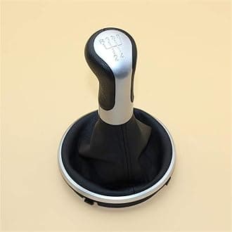 HAWIKO For Skoda, Fabia Roomster 2006 2007 2008 2009 2010 Car-Styling 5 Speed Car Gear Stick Shift Knob With Leather Gaiter Boot Car Gear Stick Knobs