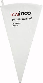 Winco PBC-18 Pastry Bag Cotton with Plastic Coating, 18-Inch