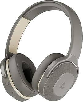 Rockerz 425 Bluetooth Wireless On Ear Headphones Signature Sound, Enx Tech, ASAP Charge, 25H Playtime, Bluetooth V5.2, Dual Pairing with Mic (Ash Grey)