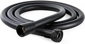 OFFO Ultra-Flex Shower Hose, Premium RV PVC Handheld Shower Head Hose Flex Hoses Extension with Brass Insert and Nut for Bathing Pet Bathing, 60 in Matte Black