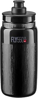Fly Tex Cycling Water Bottle 550ml – Black – Ultra-Lightweight, BPA-Free, Easy-Squeeze Sports Bottle for Road, MTB & Gravel