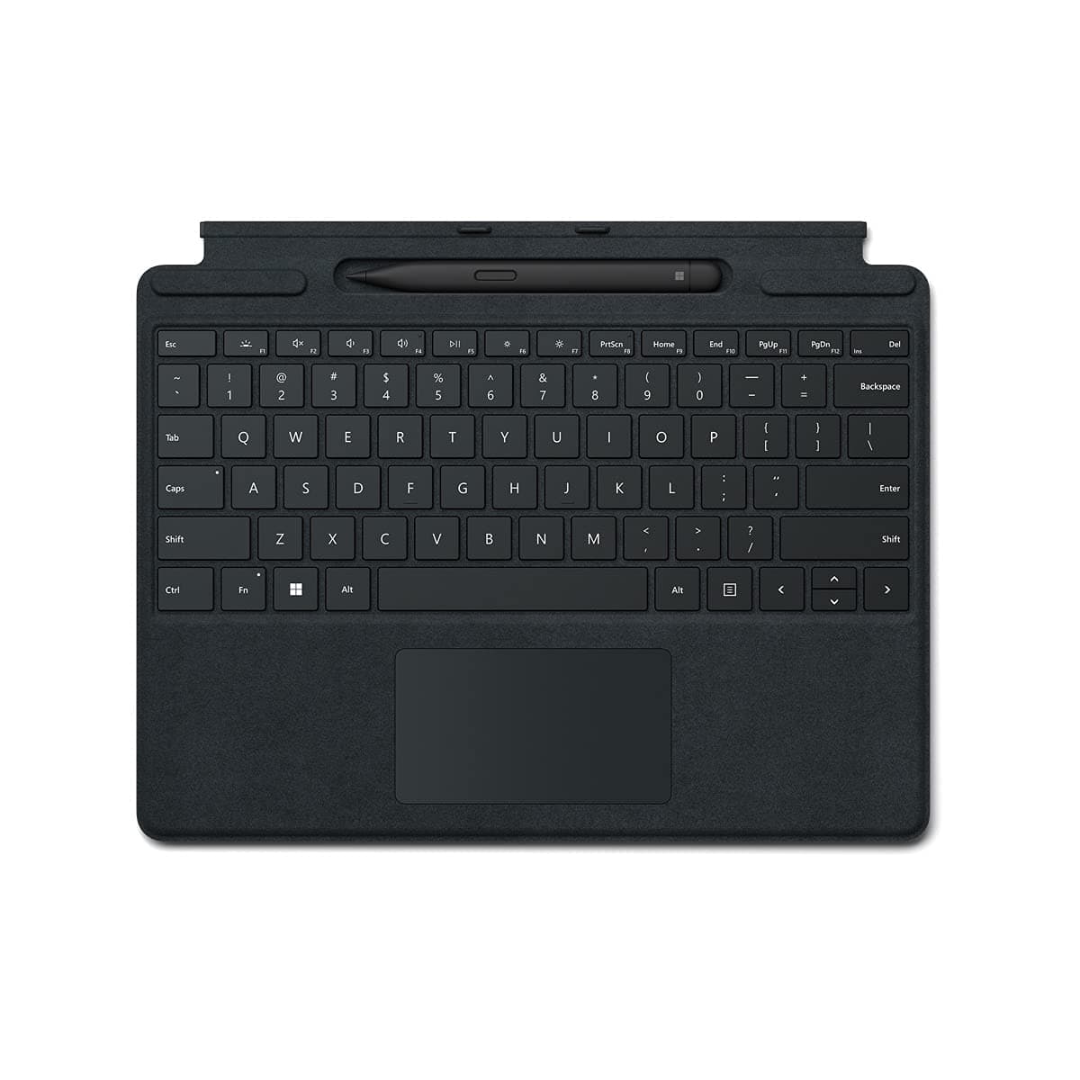 Microsoft Surface Pro Type Cover with Slim Pen (for Surface Pro 8, 9, X) (QWERTY English) Black (Renewed)