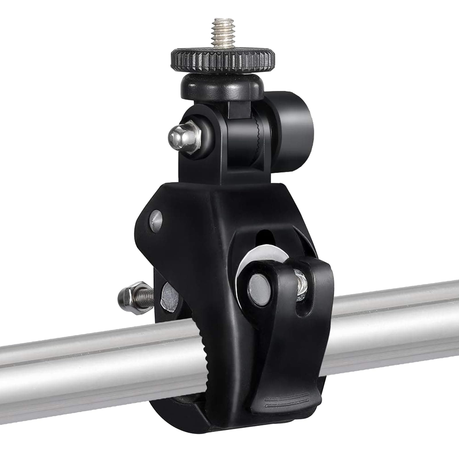 New Camera Super Clamp with 1/4"- 20 Threaded Head Compatible for LCD Monitor/DSLR Cameras/DV/Flash Light/Studio Backdrop/Bike/Microphone Stands/Â Music Stands/Tripod/Motorcycle/Rod Bar