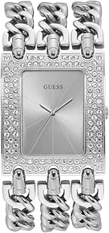 Guess Womens Analogue Watch Heavy Metal with Stainless Steel Strap
