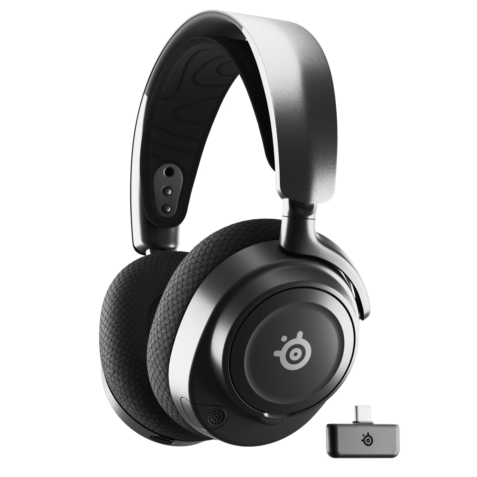 SteelSeries Arctis Nova 7 Wireless Multi-Platform Gaming Headset - Neodymium Magnetic Drivers - Dual Wireless 2.4GHz & Bluetooth - 38Hr USB-C Battery - ClearCast Gen2 AI Mic - PC, PS5, Switch, Mobile