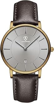 BEN NEVISMens Watches, Minimalist Fashion Simple Wrist Watch for Men Analog Date with Leather Strap