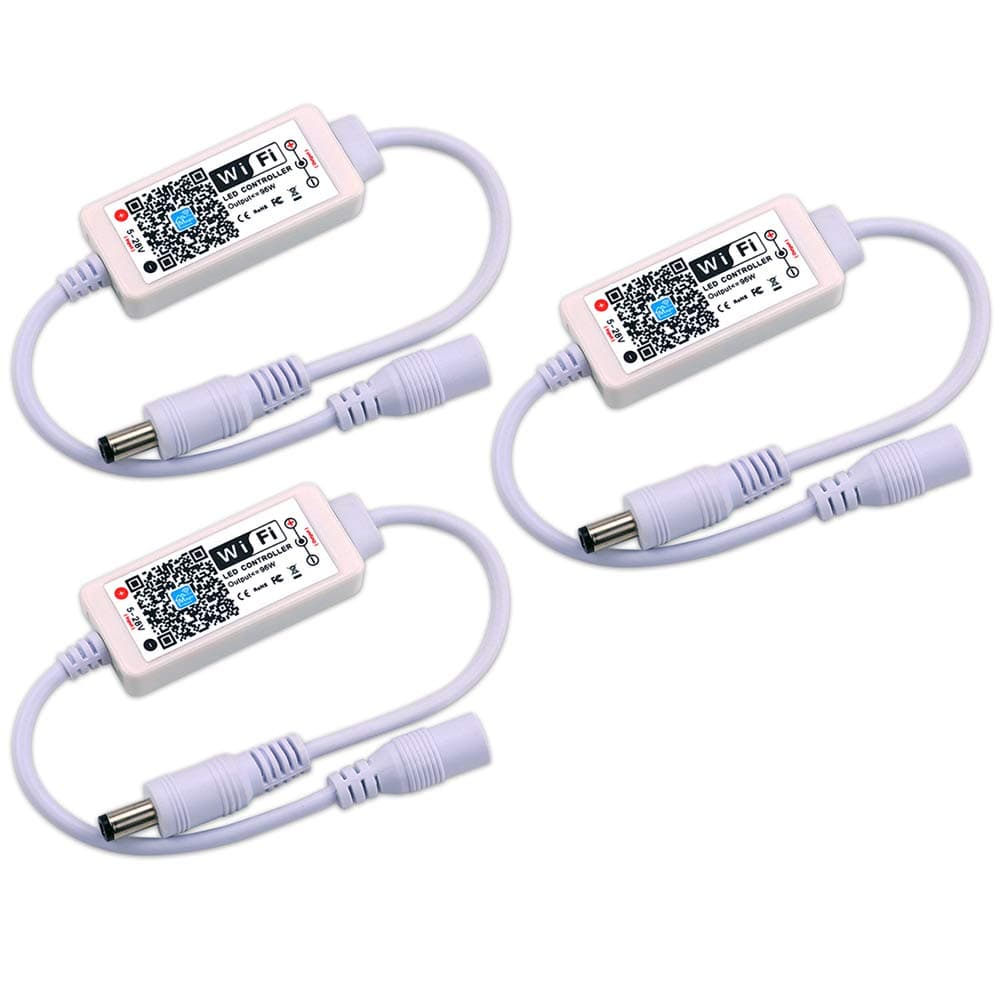 Smart Single color LED lights Strip Controller WiFi Bluetooth light 5050 2835 Control box compatible with alexa google home siri(3)