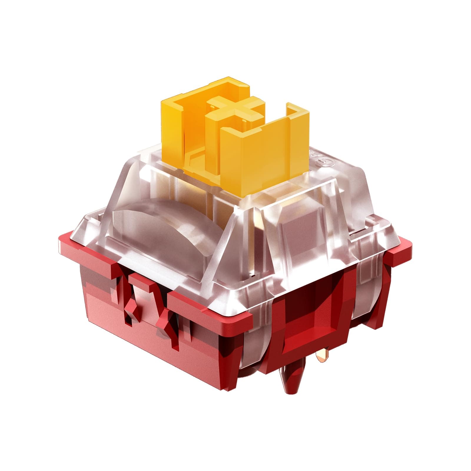 Phoenix Linear Silent Keyboard Switch with LED Diffuser for Backlit Mechanical Keyboard 5 Pin Pre-lubed Switches for DIY (Phoenix V2 Switch-70Pcs)