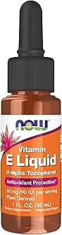 NOW Foods Supplements, Natural Vitamin E Liquid (D-Alpha Tocopherol), Antioxidant Protection*, 1-Ounce