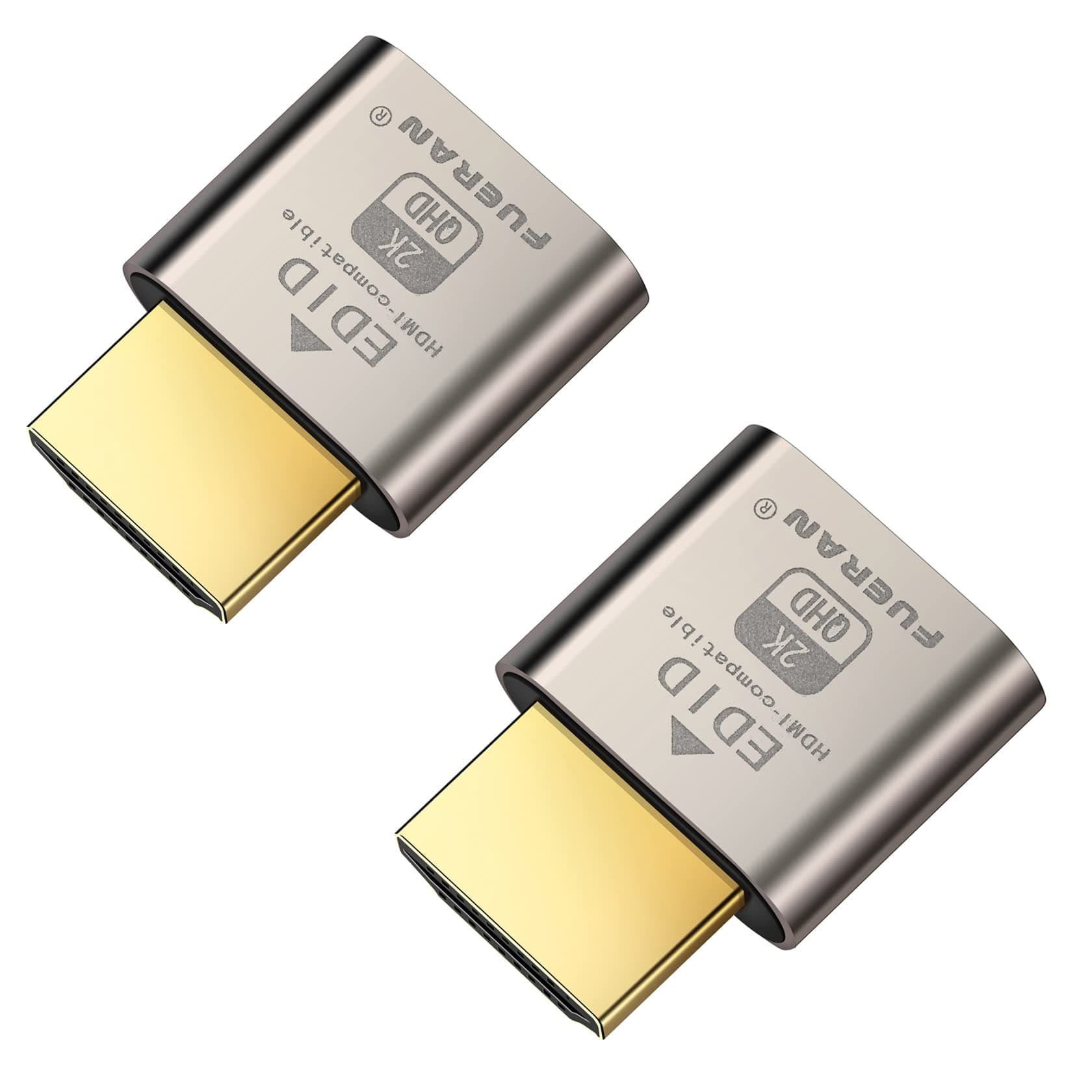 HDMI DDC EDID Dummy Plug Headless Ghost Display Emulator （Fit Headless-1920x1080@60Hz-2Pack）