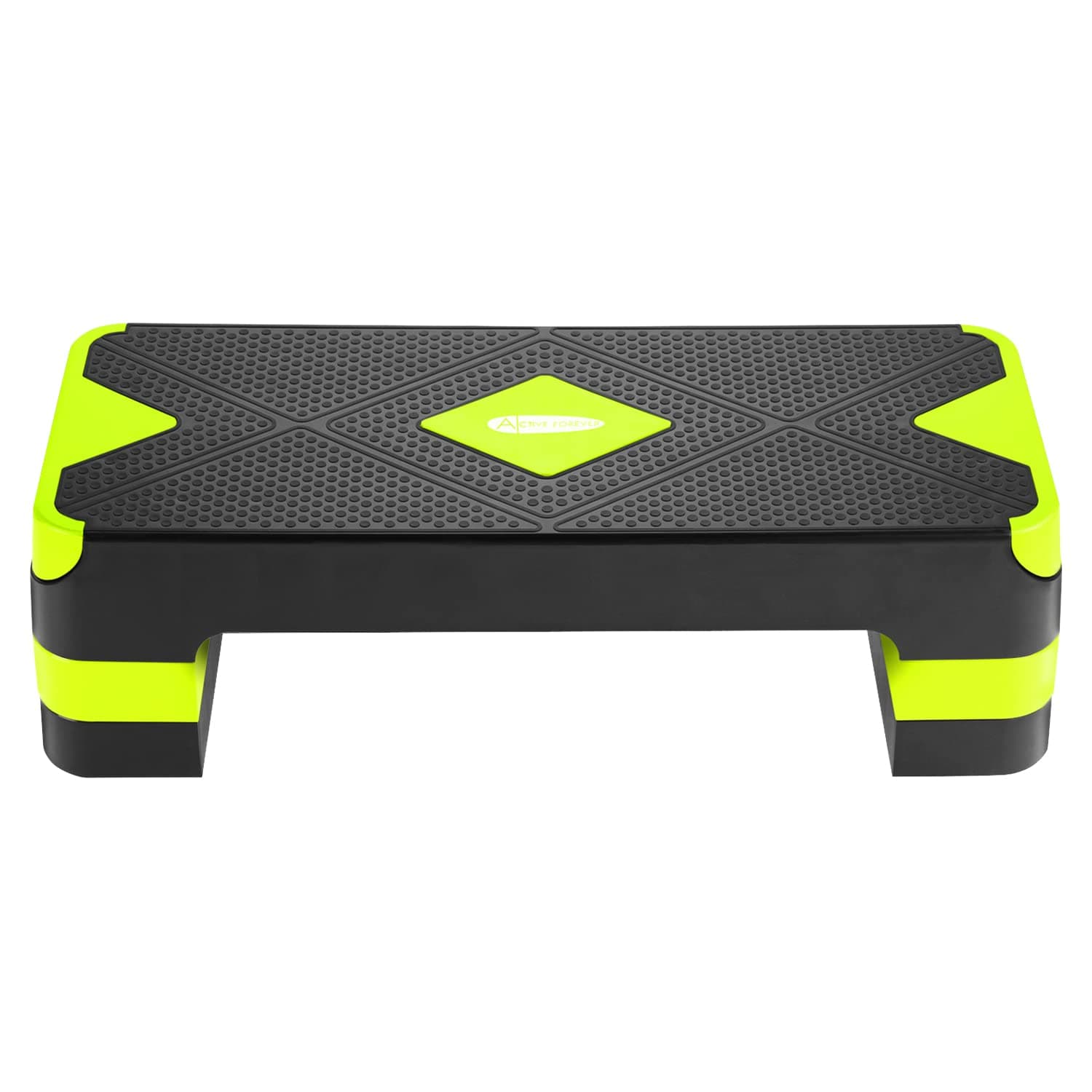 68cm Aerobic Exercise Stepper With 2 Adjustable Step Levels, 2 Height Adjustable 10cm 15cm Exercise Step Non-Slip Aerobic Fitness Cardio Home Gym Routines Training(Green)