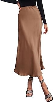 BTFBM2024 Women Long Satin Summer Fall Skirt Silk Elegant High Waist Cocktail Party Wedding Flared A-Line Midi Skirts
