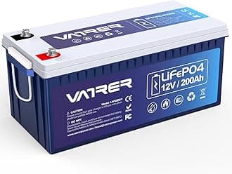 12V 200AH Plus Low Temp Cutoff LiFePO4 Lithium Battery, Built-in 200A BMS, 50...